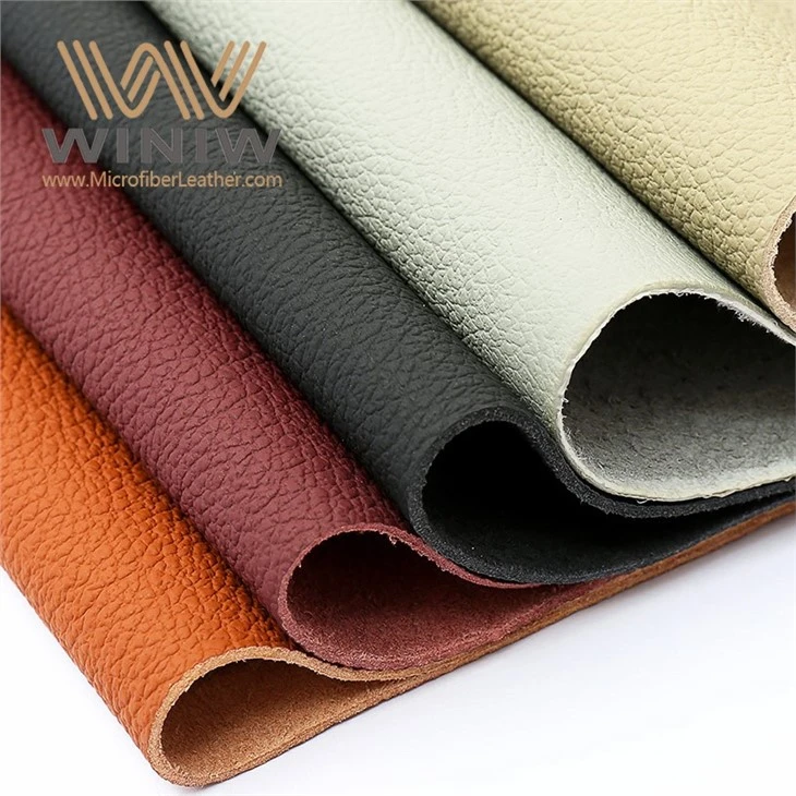 Red Lychee Skin Leather Nappa Upholstery Fabric