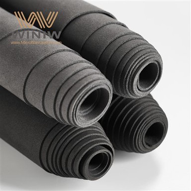 0.6 mm Ultrasuede Microfiber PU Ruskind Automotive Læderstof